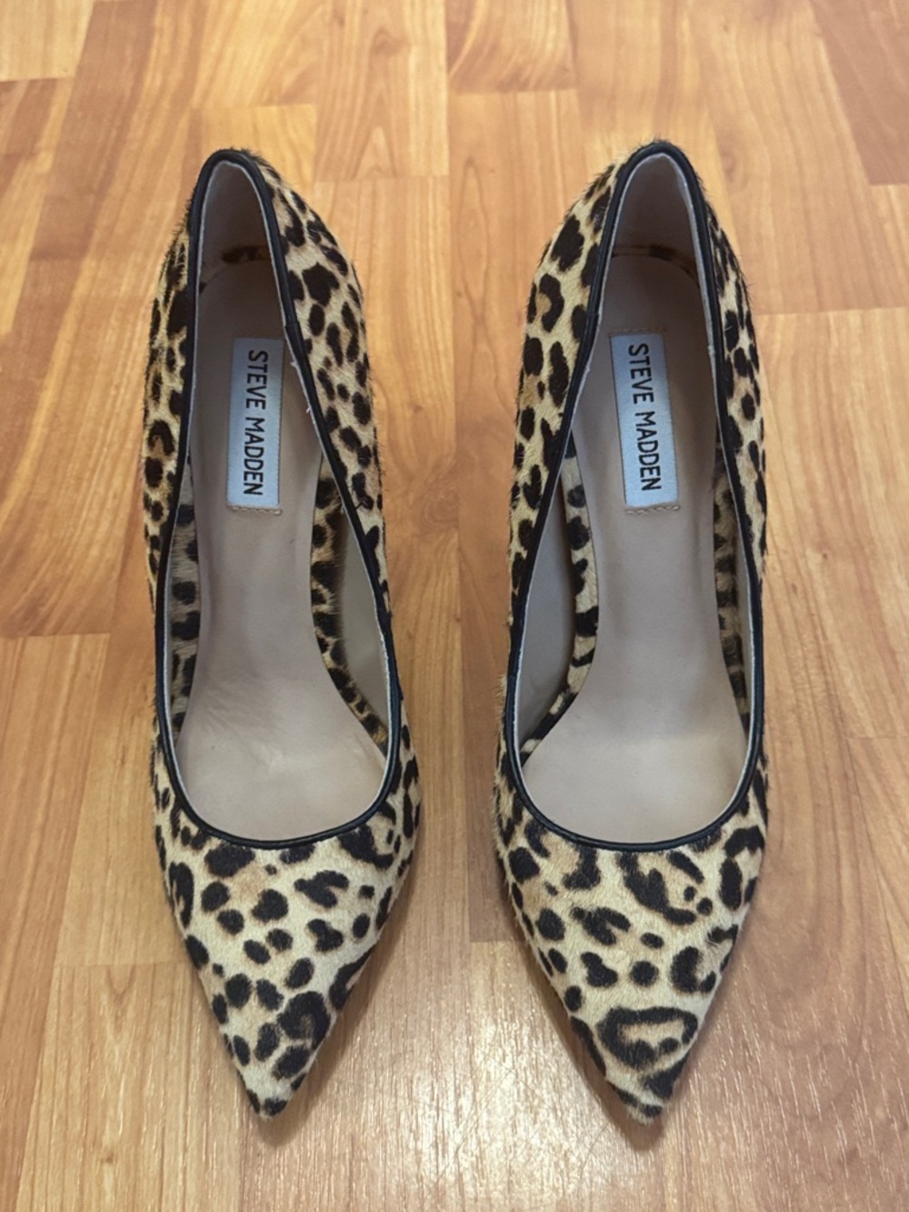 Steve Madden Daisie leopard print haircalf pumps 9 NEW - Picture 4 of 11